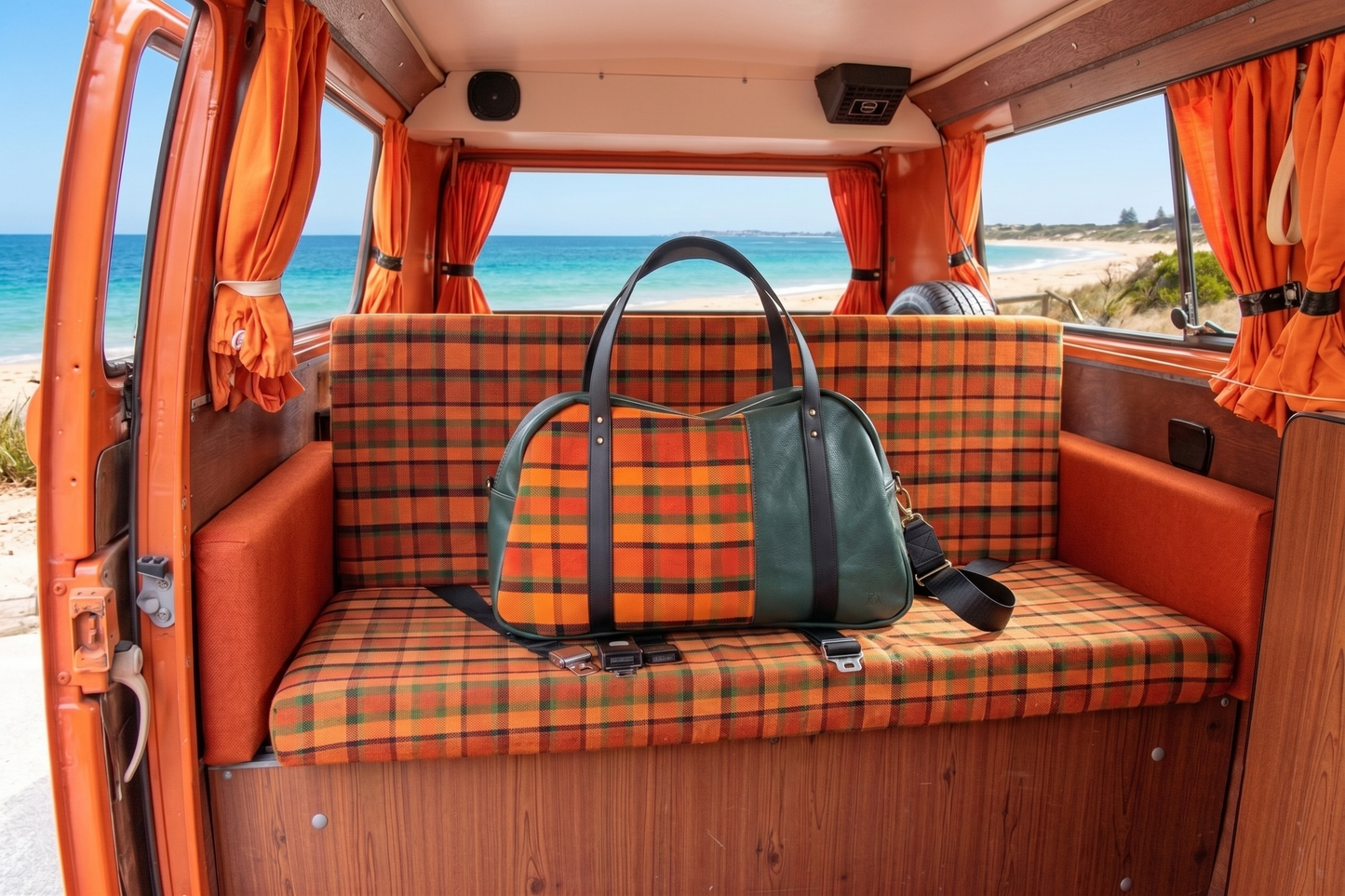 1975 Volkswagen Westfalia T2 Weekender - Orange Plaid