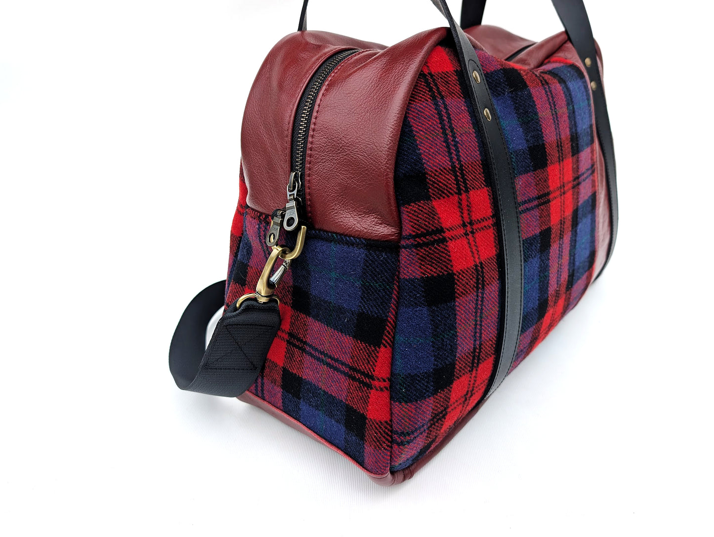"No. 1" 911 Turbo Weekender - McLaughlan Tartan — strap detail