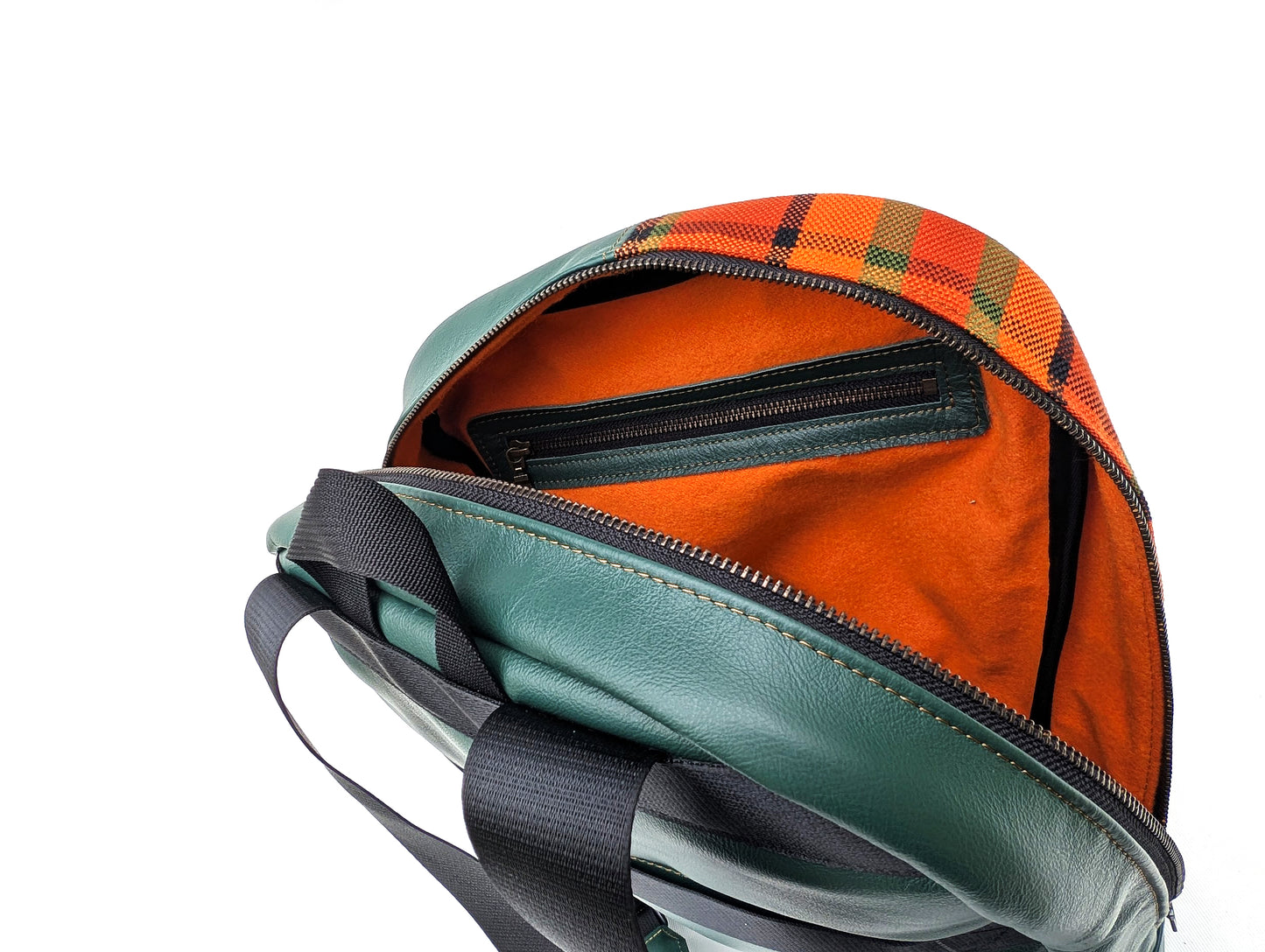 1975 Volkswagen Westfalia T2 Backpack - Orange Plaid